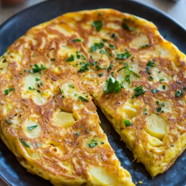 Tortilla Espanola Recipe (Spanish Potato Omelet)