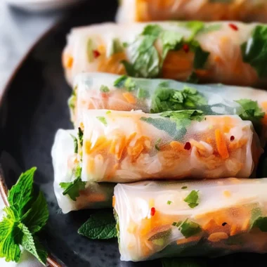 Vegetarian Vietnamese Spring Rolls (Goi Cuon Chay)