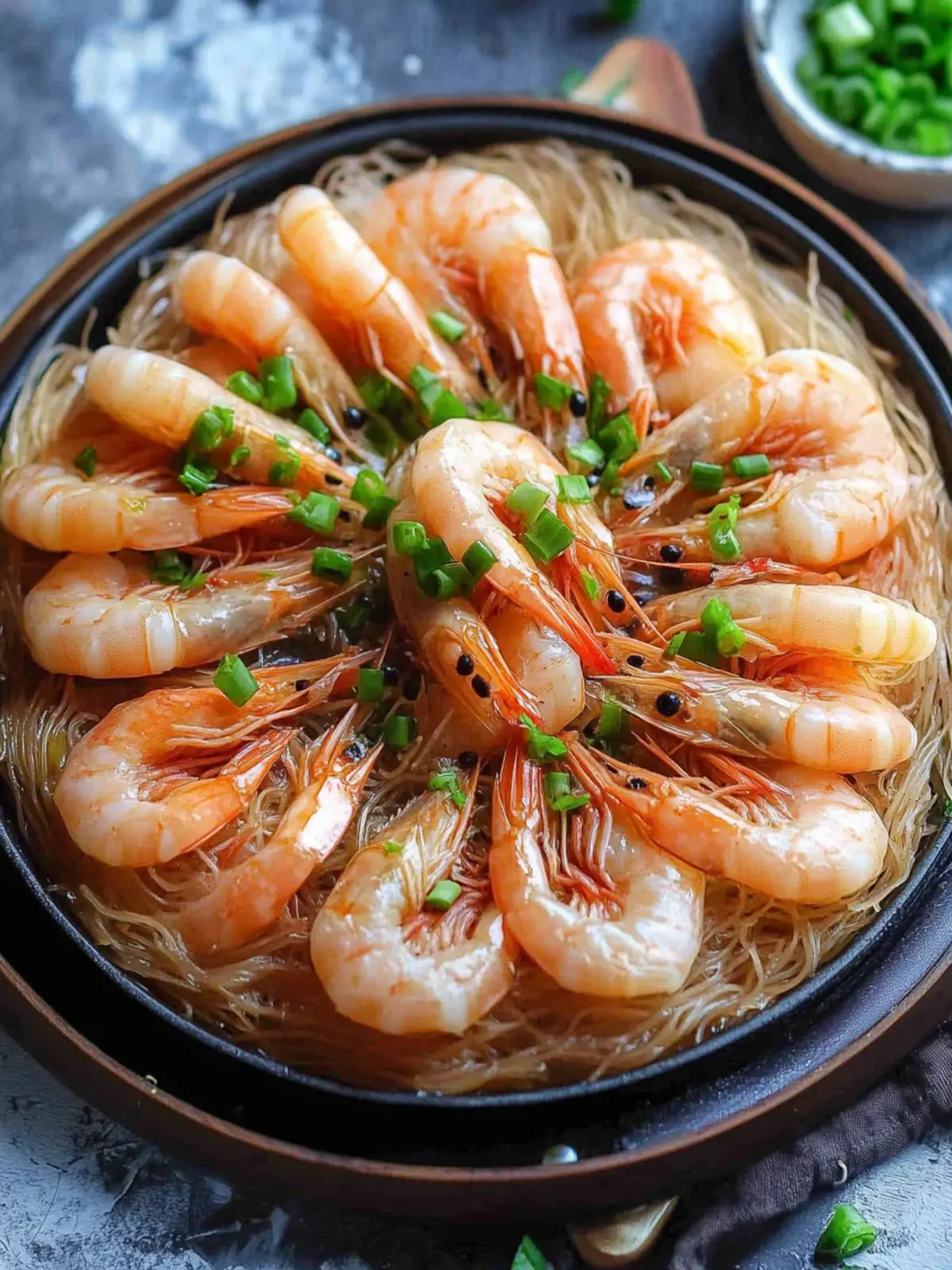 Steamed Garlic Shrimp with Vermicelli