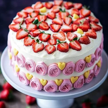 Strawberries and Cream Cake