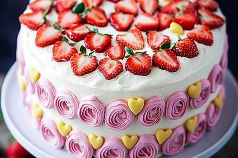 Strawberries and Cream Cake