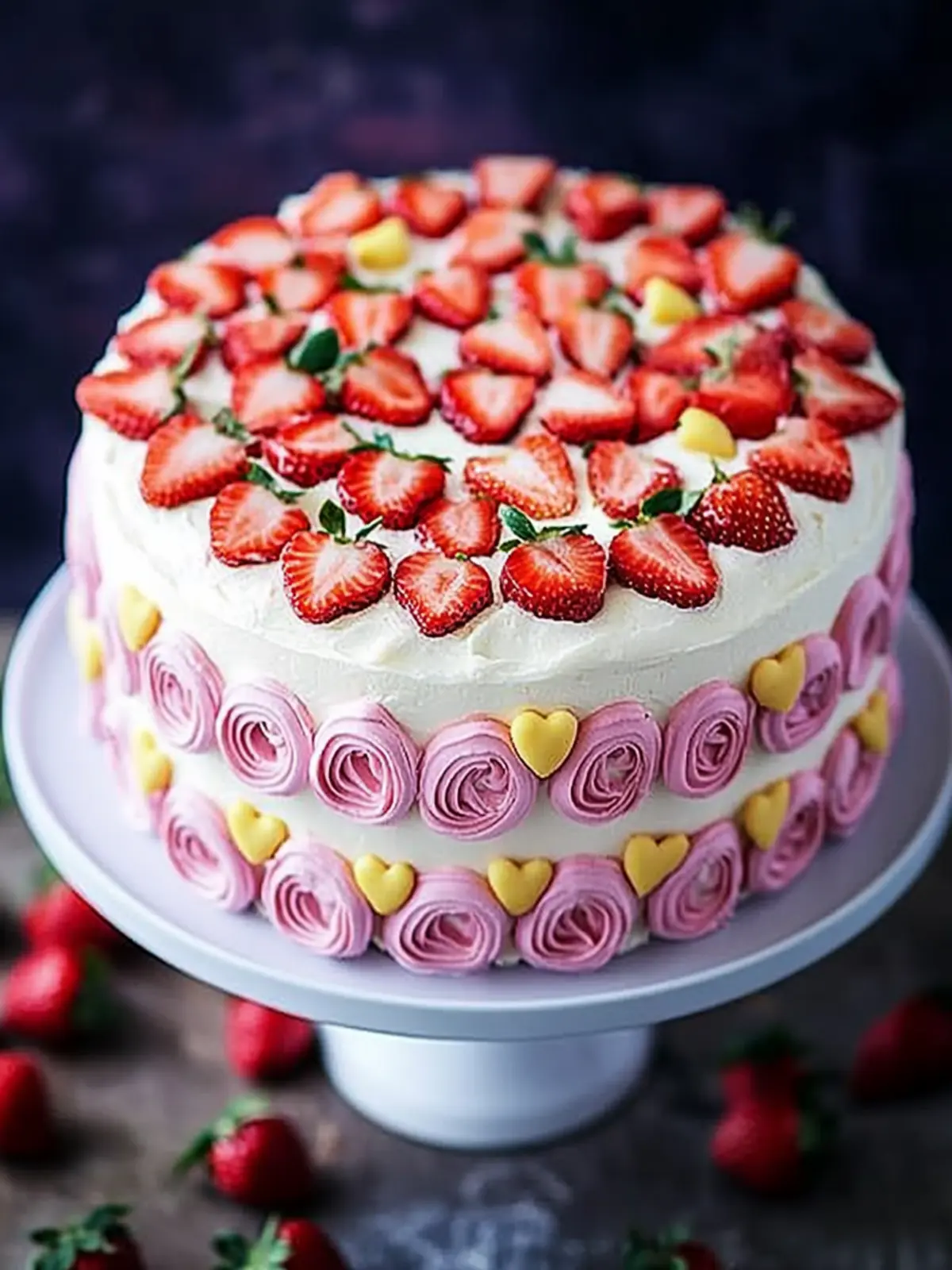 Strawberries and Cream Cake