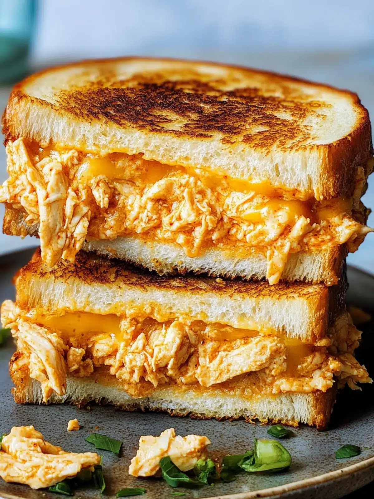 Buffalo Chicken Grilled Cheese