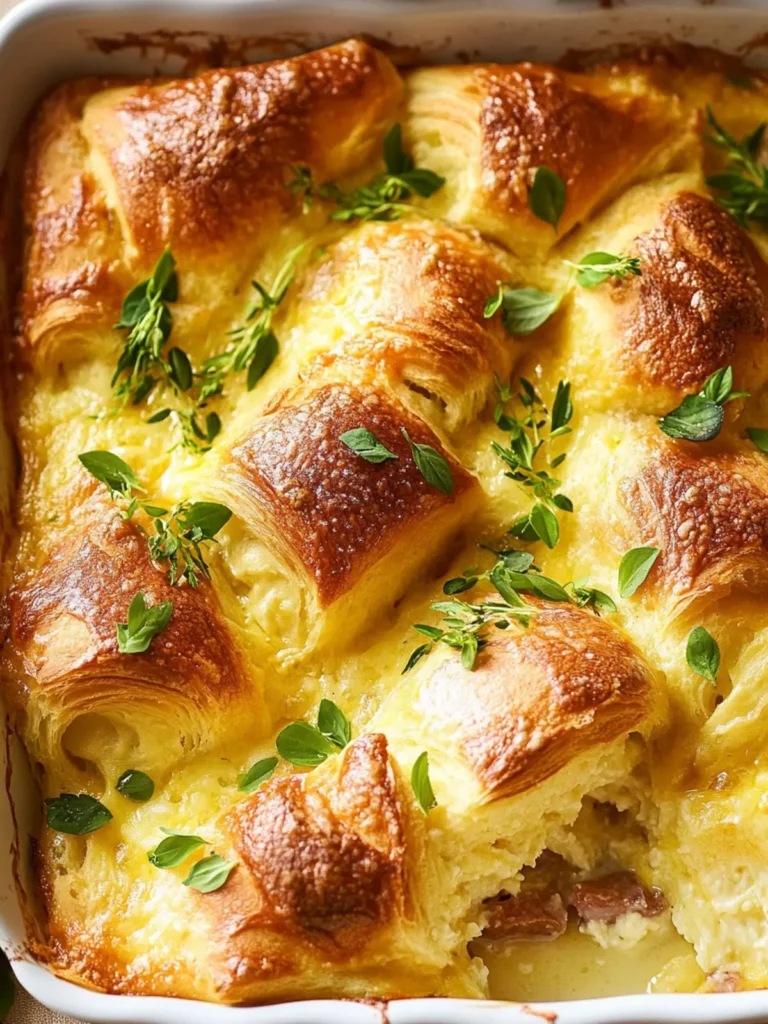 Crescent Roll Breakfast Casserole: Easy, Creamy Brunch Delight 3 Crescent Roll Breakfast Casserole