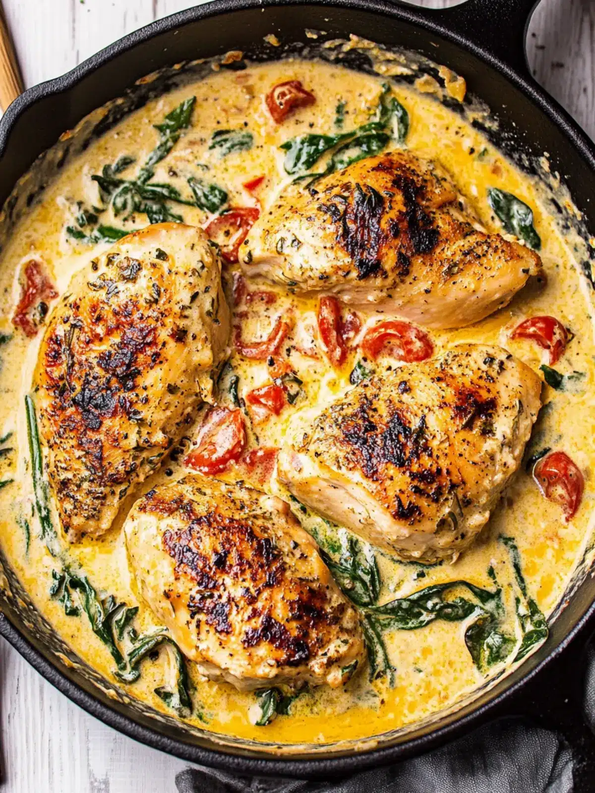 Creamy Tuscan Chicken: Your New Favorite Quick Dinner Delight 2 Creamy Tuscan Chicken