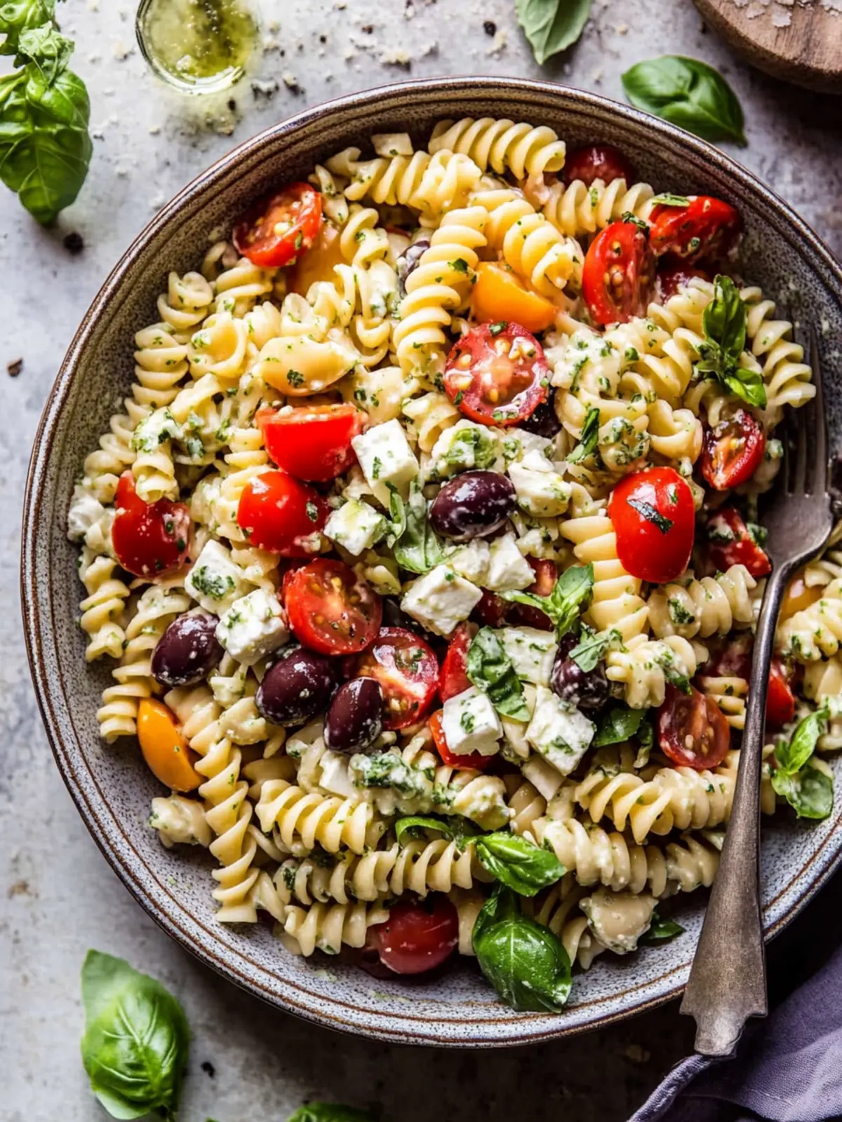 Zesty Greek Olive Pasta Salad That'll Brighten Your Day 2 Greek Olive Pasta Salad.