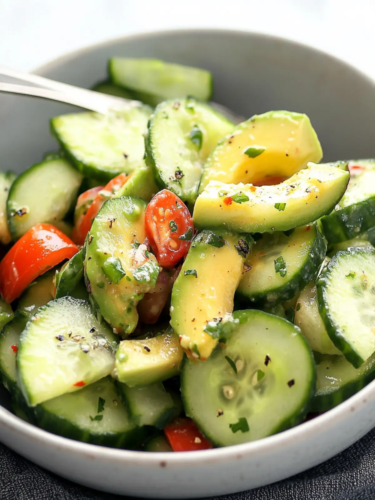 Zesty Cucumber Avocado Salad That Will Wow Your Summer Guests 5 Cucumber Avocado Salad