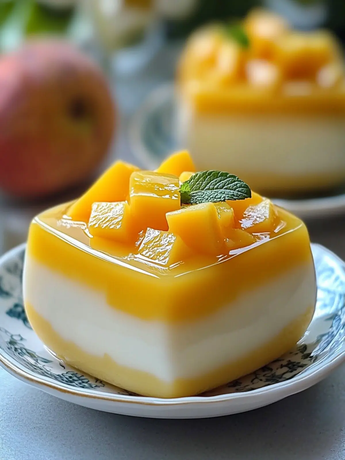 Delicious Chinese Mango Pudding with a Creamy Coconut Twist 3 Chinese Mango Pudding