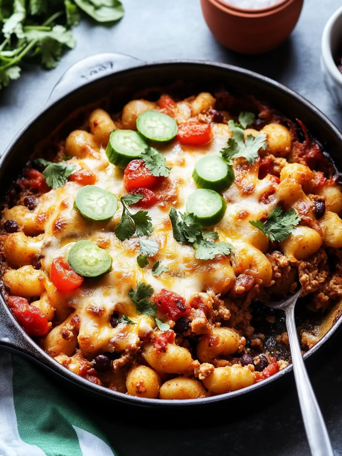Taco Gnocchi Bake