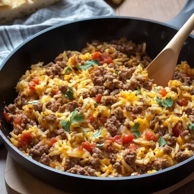 Savory Ground Beef and Rice Skillet for Cozy Weeknight Dinners 9 Ground Beef and Rice Skillet