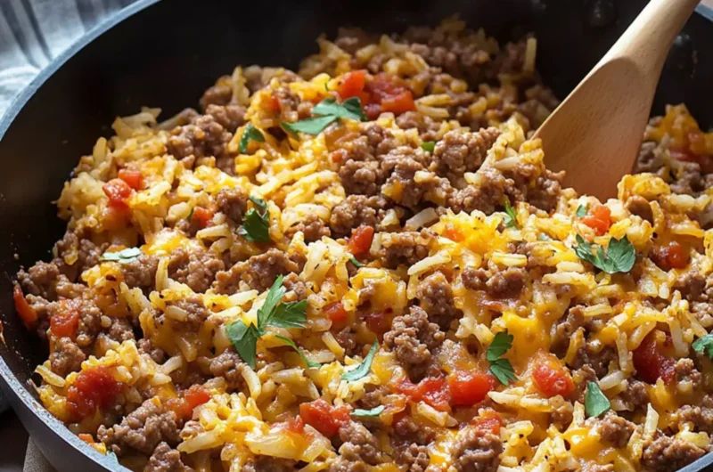 Ground Beef and Rice Skillet