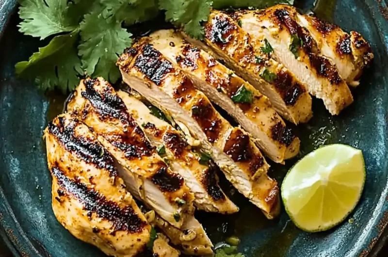 Grilled Chicken with Yogurt Garlic Marinade