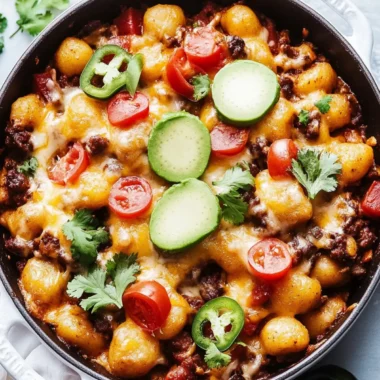 Taco Gnocchi Bake: A Quick, Cheesy Delight for Taco Night 10 Taco Gnocchi Bake