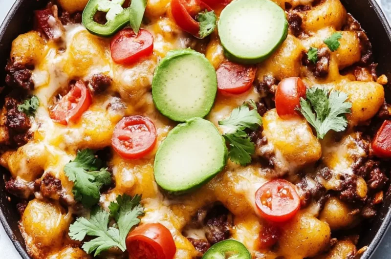 Taco Gnocchi Bake