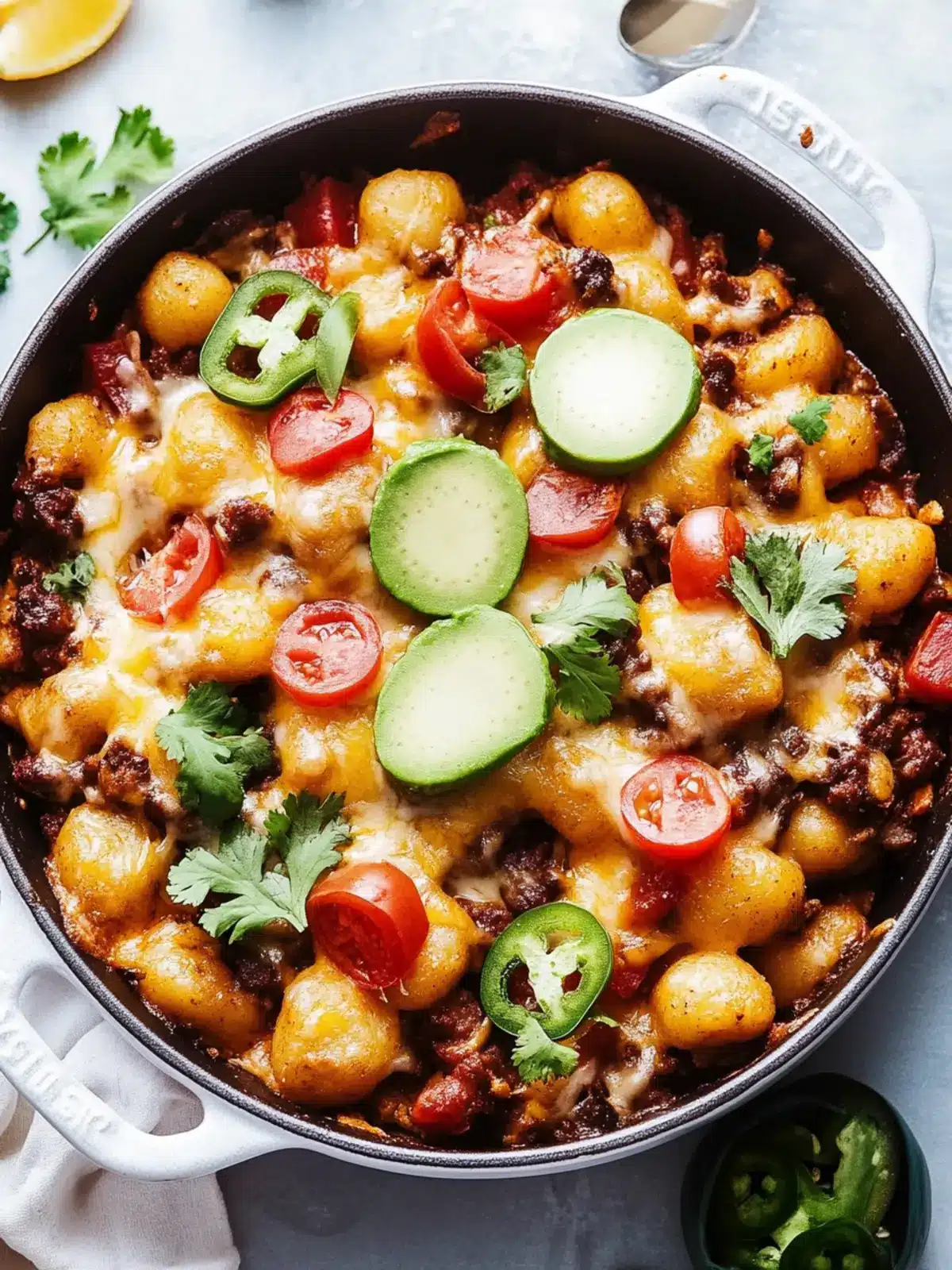 Taco Gnocchi Bake
