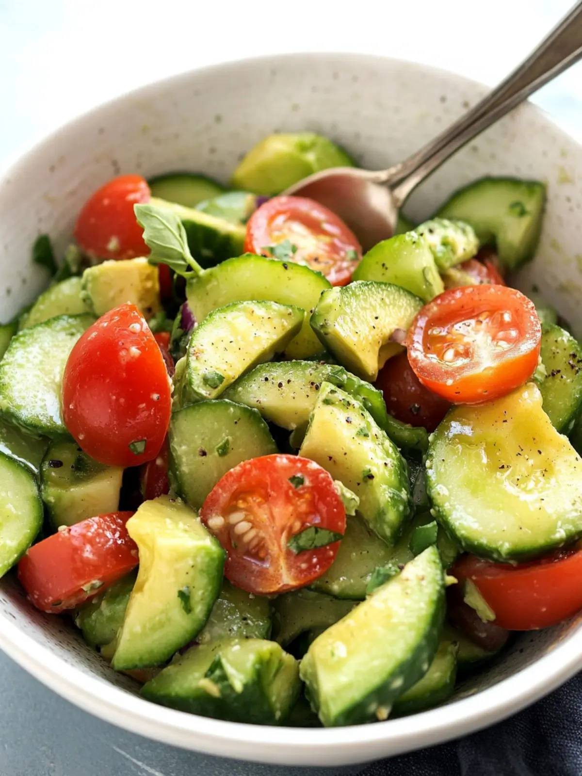 Zesty Cucumber Avocado Salad That Will Wow Your Summer Guests 2 Cucumber Avocado Salad