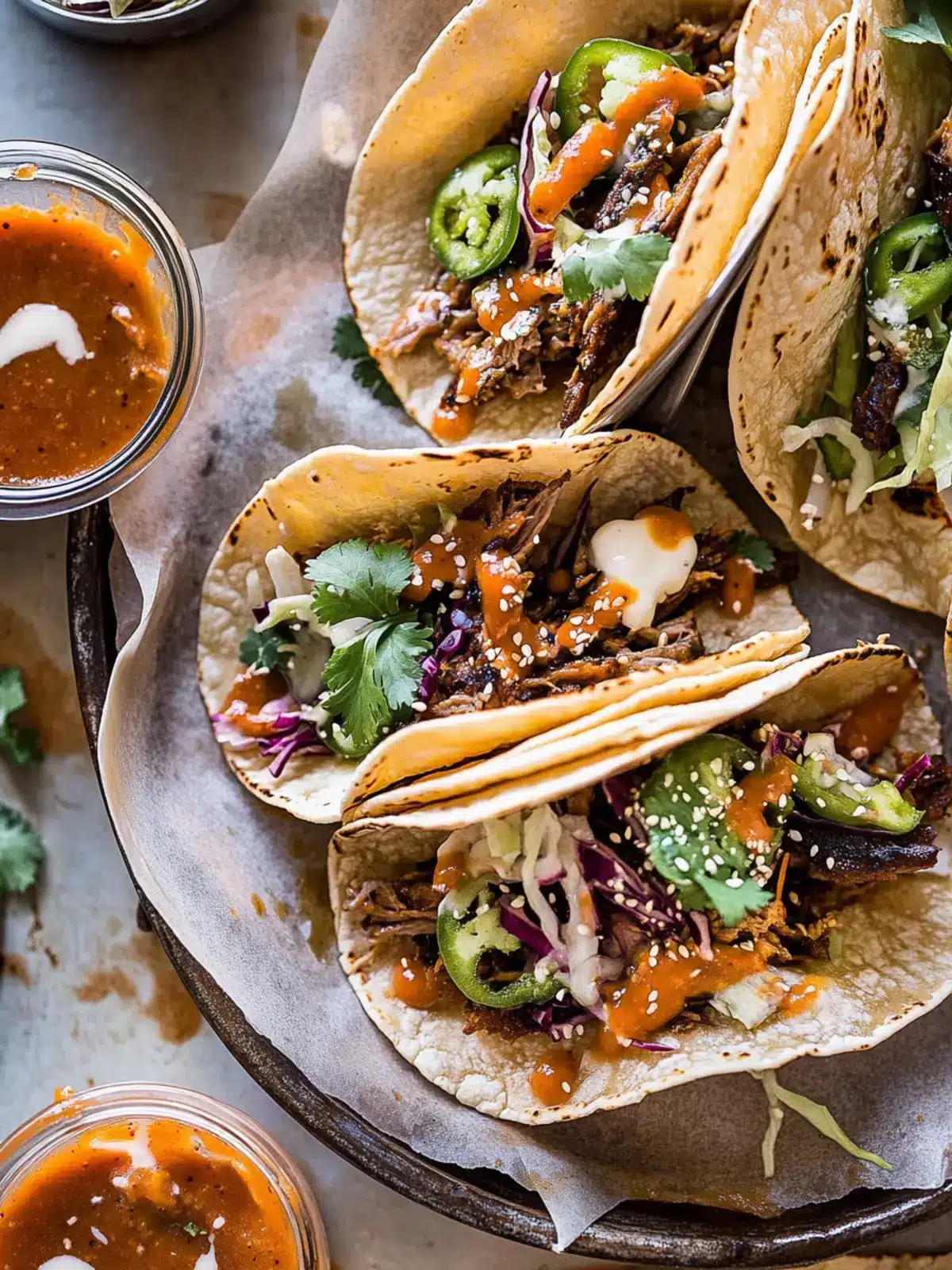 Savory Crockpot Korean Inspired Tacos with Yum Yum Sauce 3 Crockpot Korean Inspired Tacos with Yum Yum Yummm Sauce.