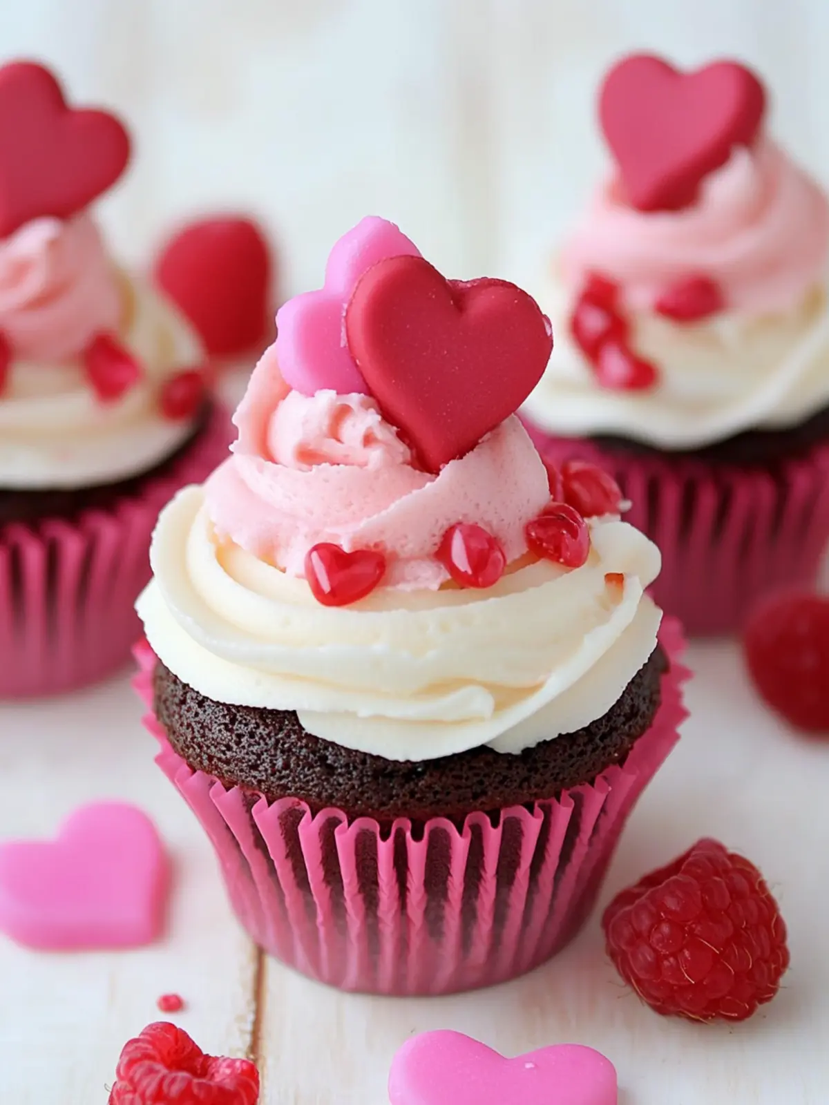 Irresistible Valentine Raspberry Cream Filled Cupcakes Recipe 4 Valentine Raspberry Cream Filled Cupcake
