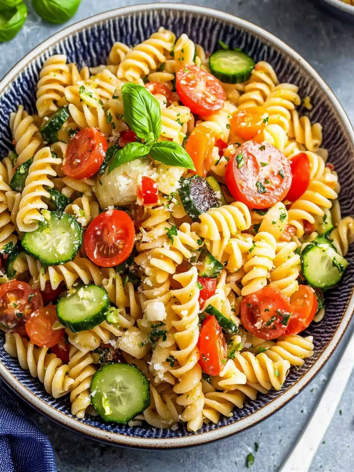 Vegan Pasta Salad Bursting with Fresh Summer Flavors 2 Vegan Pasta Salad