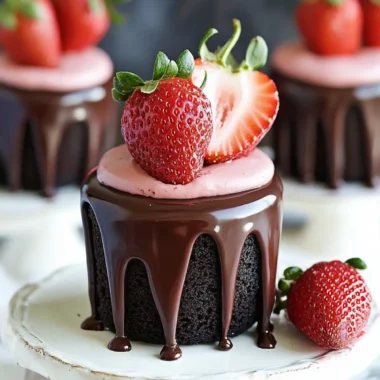 Chocolate-Covered Strawberry Mini Cakes for Sweet Celebrations 10 Chocolate-Covered Strawberry Mini Cakes