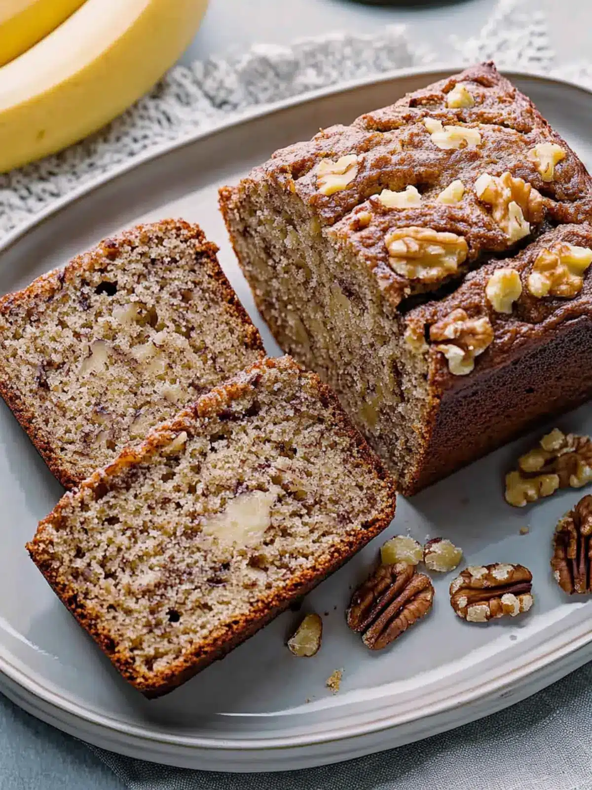 Irresistible Banana Nut Bread with Cream Cheese and Orange Twist 5 Banana Nut Bread