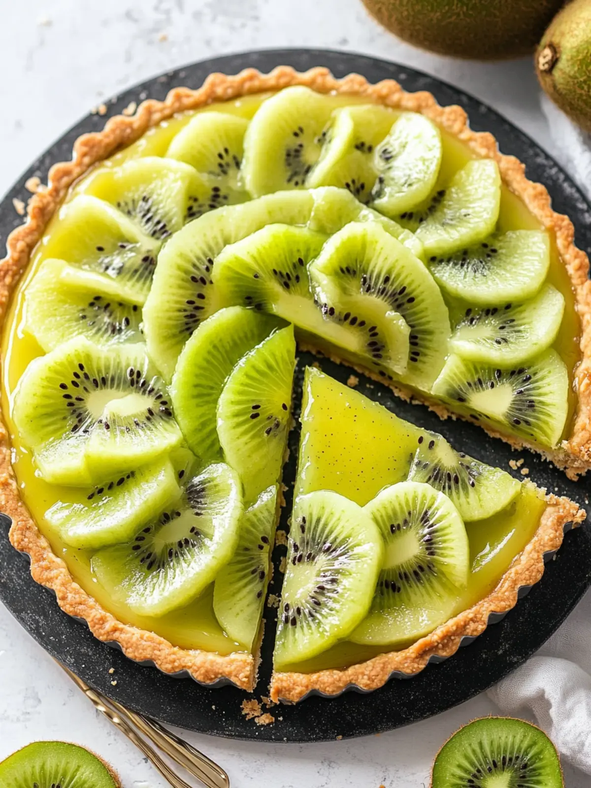Zesty Kiwi Tart That Will Brighten Any Gathering 4 Kiwi Tart