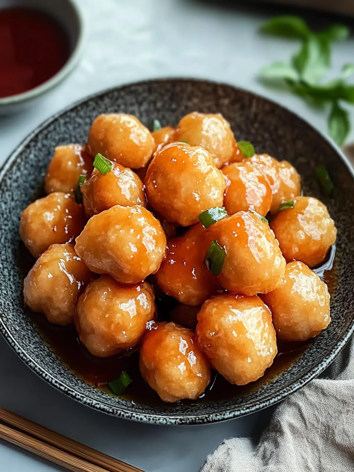 Crispy Chinese Chicken Balls With Sweet And Sour Sauce Bliss 4 Crispy Chinese Chicken Balls With Sweet And Sour Sauce Bliss