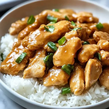 Chinese Peanut Butter Chicken