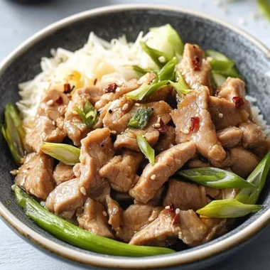Quick Ginger Pork