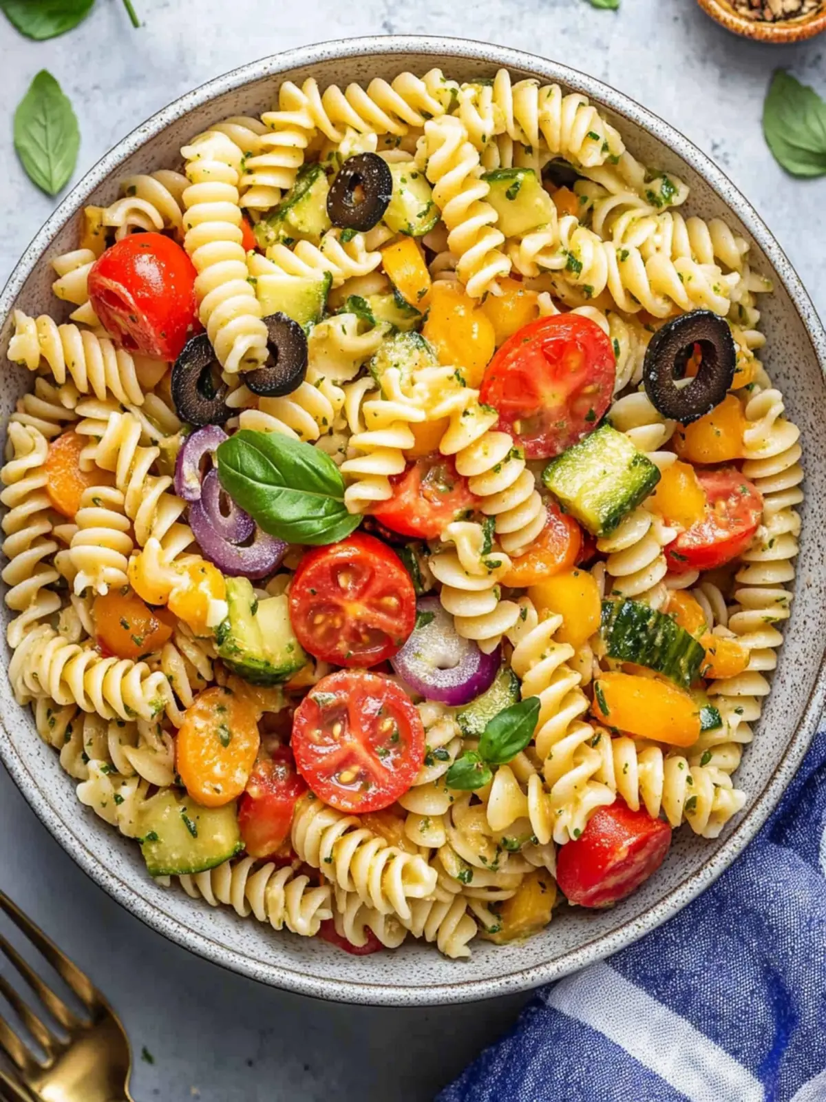 Vegan Pasta Salad Bursting with Fresh Summer Flavors 3 Vegan Pasta Salad
