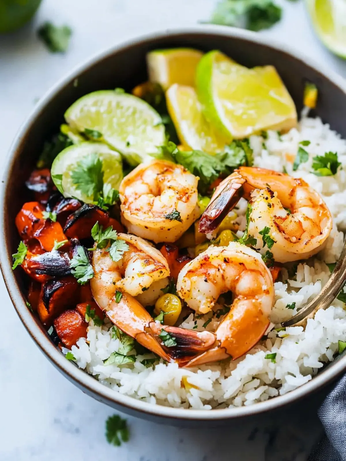 Delicious Shrimp Bowl with Cilantro Lime Rice You'll Love 5 Shrimp Bowl with Cilantro Lime Rice