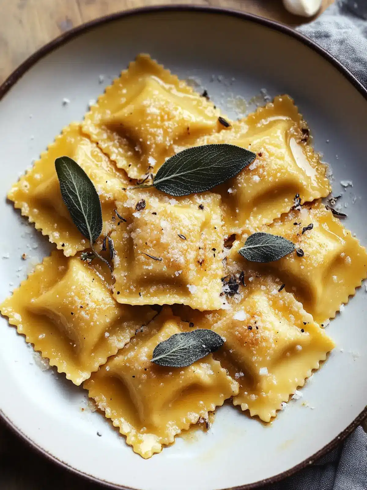 Brown Butter Pumpkin Ravioli