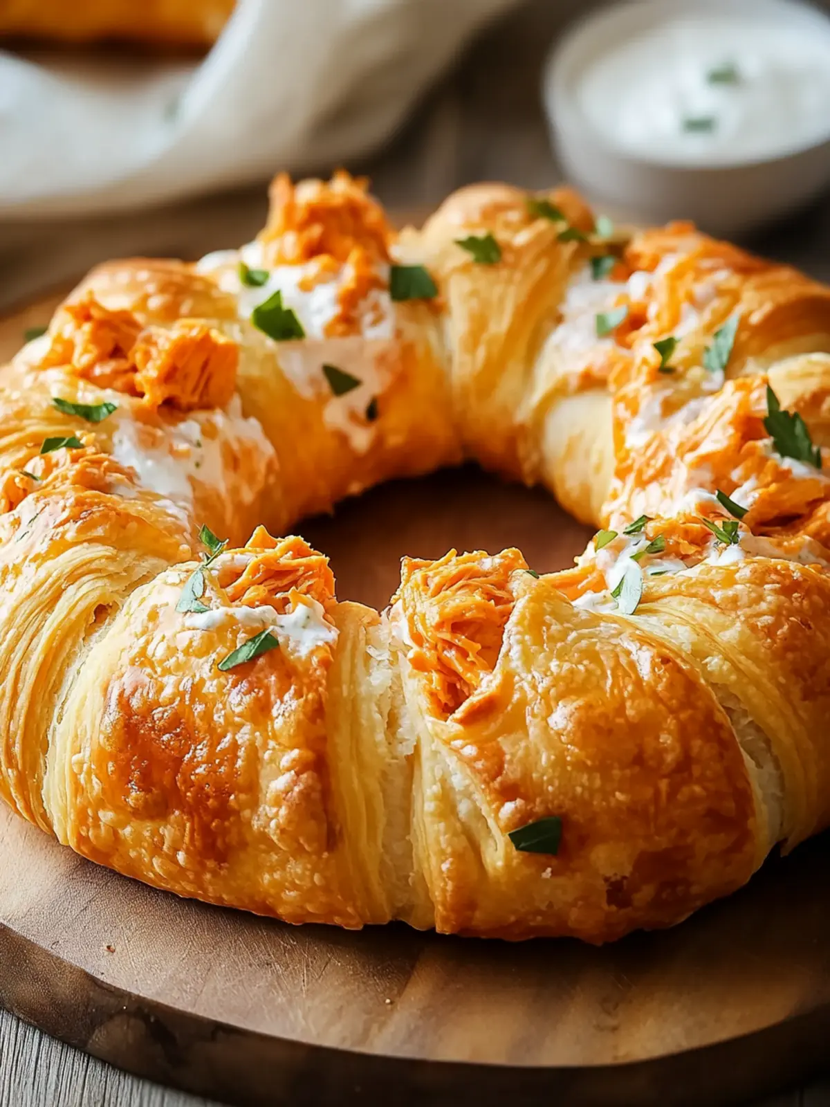 Buffalo Chicken Crescent Ring