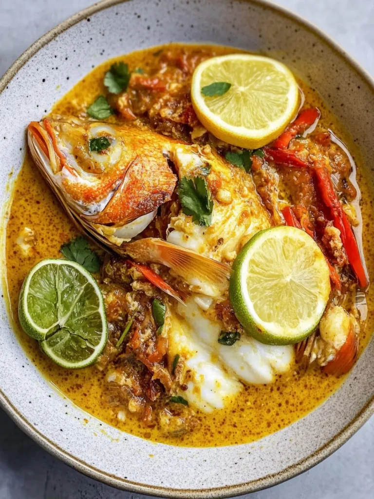 Thai Yellow Curry Poached Fish