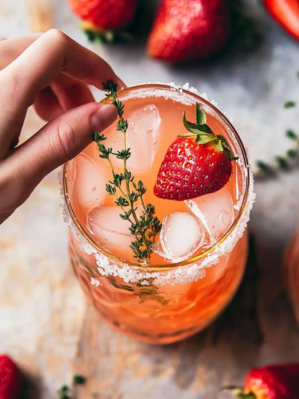 Refreshing Strawberry Thyme Cocktails You’ll Love This Summer 2 Strawberry Thyme Cocktails