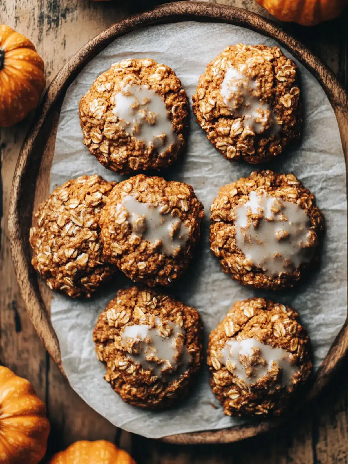 Brown Butter Pumpkin Oatmeal Cookies