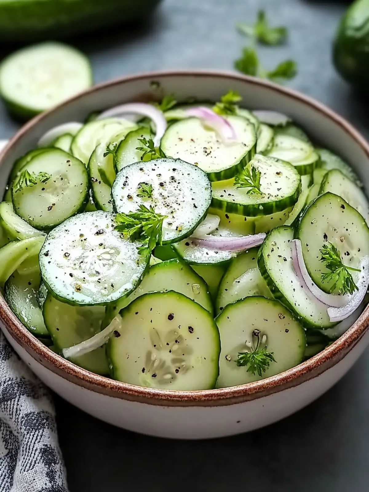 Easy Creamy Cucumber Salad That Brightens Your Summer Meals