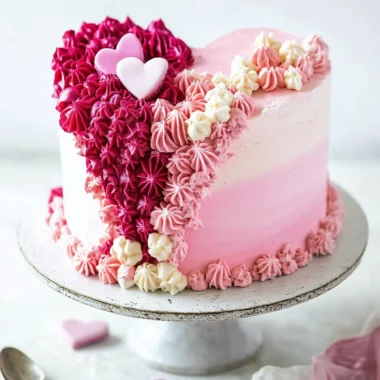 Cascading Heart Cake