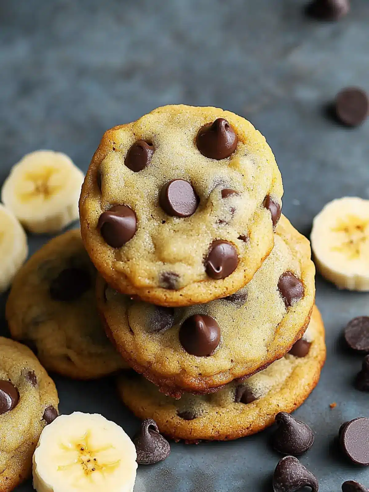 Soft Banana Chocolate Chip Cookies Perfect for Cozy Snacking 2 Banana Chocolate Chip Cookies