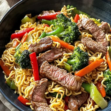 Sirloin Stir-Fry with Ramen Noodles