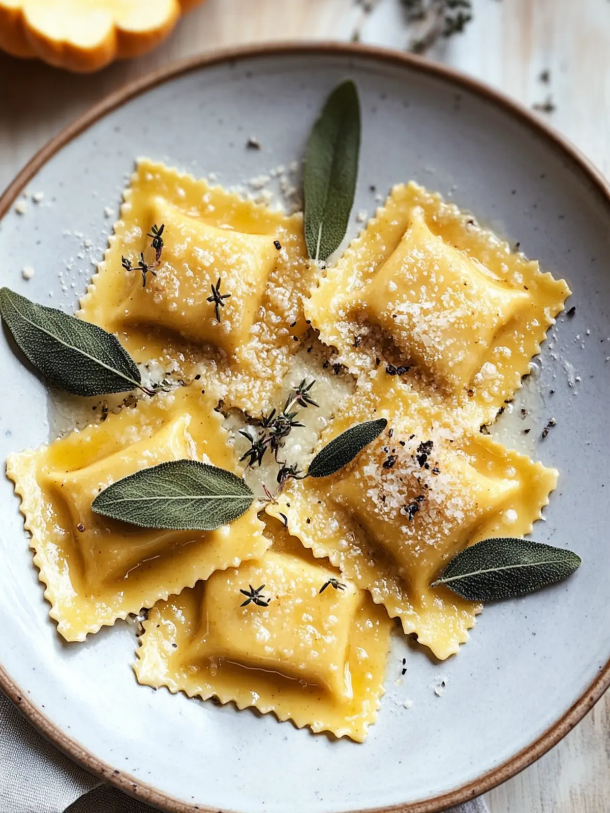 Brown Butter Pumpkin Ravioli
