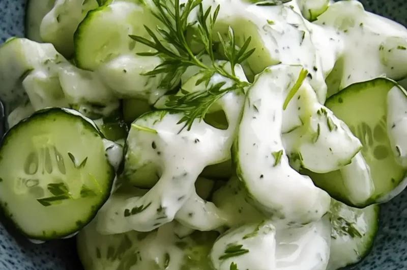 Blue Cucumber Salad