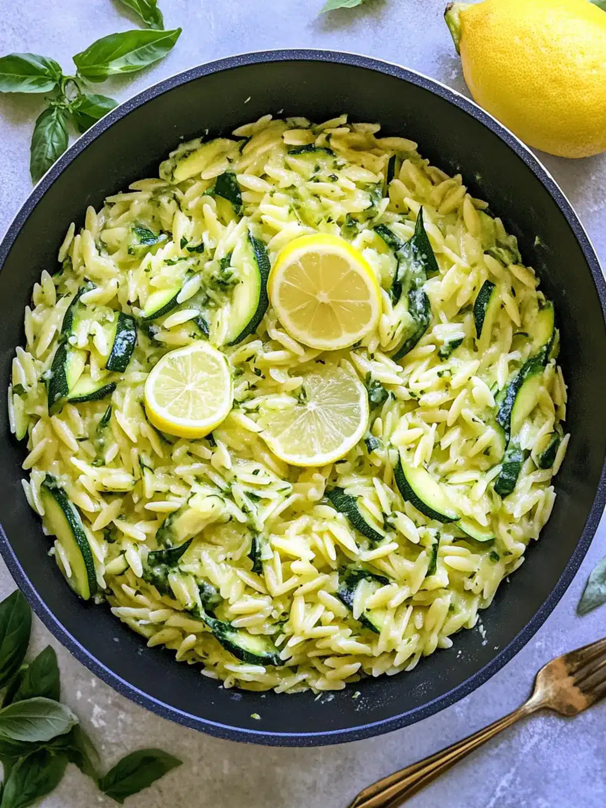 Lemon Orzo With Zucchini - A Quick, Creamy Delight 5 Lemon Orzo With Zucchini