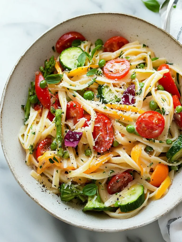 Pasta Primavera: Colorful Veggie Delight for Every Season 4 Pasta Primavera