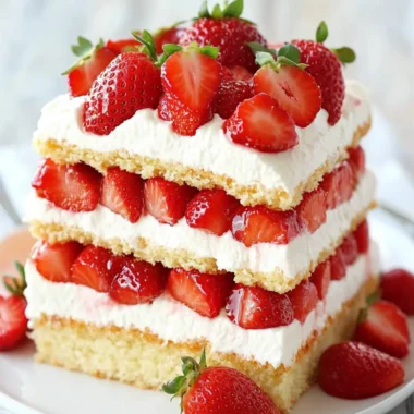 Strawberry Shortcake Cake