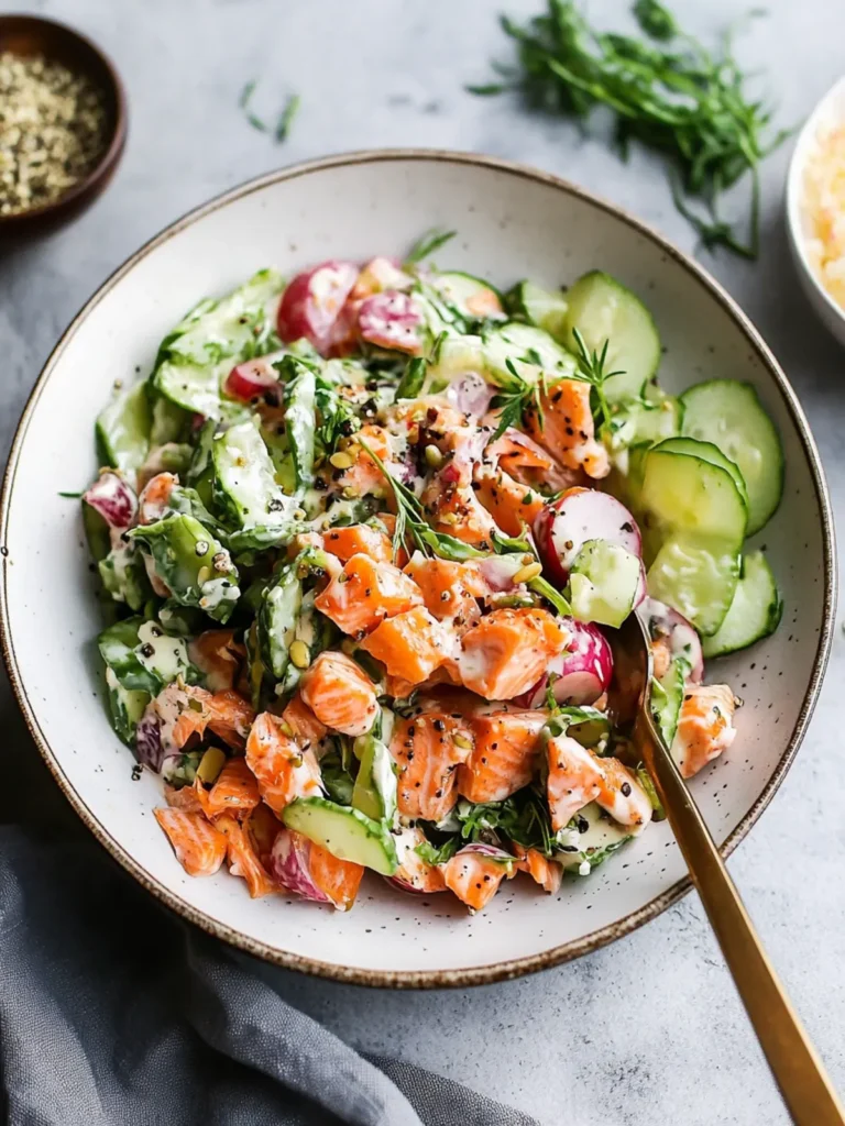 Creamy Salmon Salad Recipe for a Light Summer Delight 3 Salmon Salad