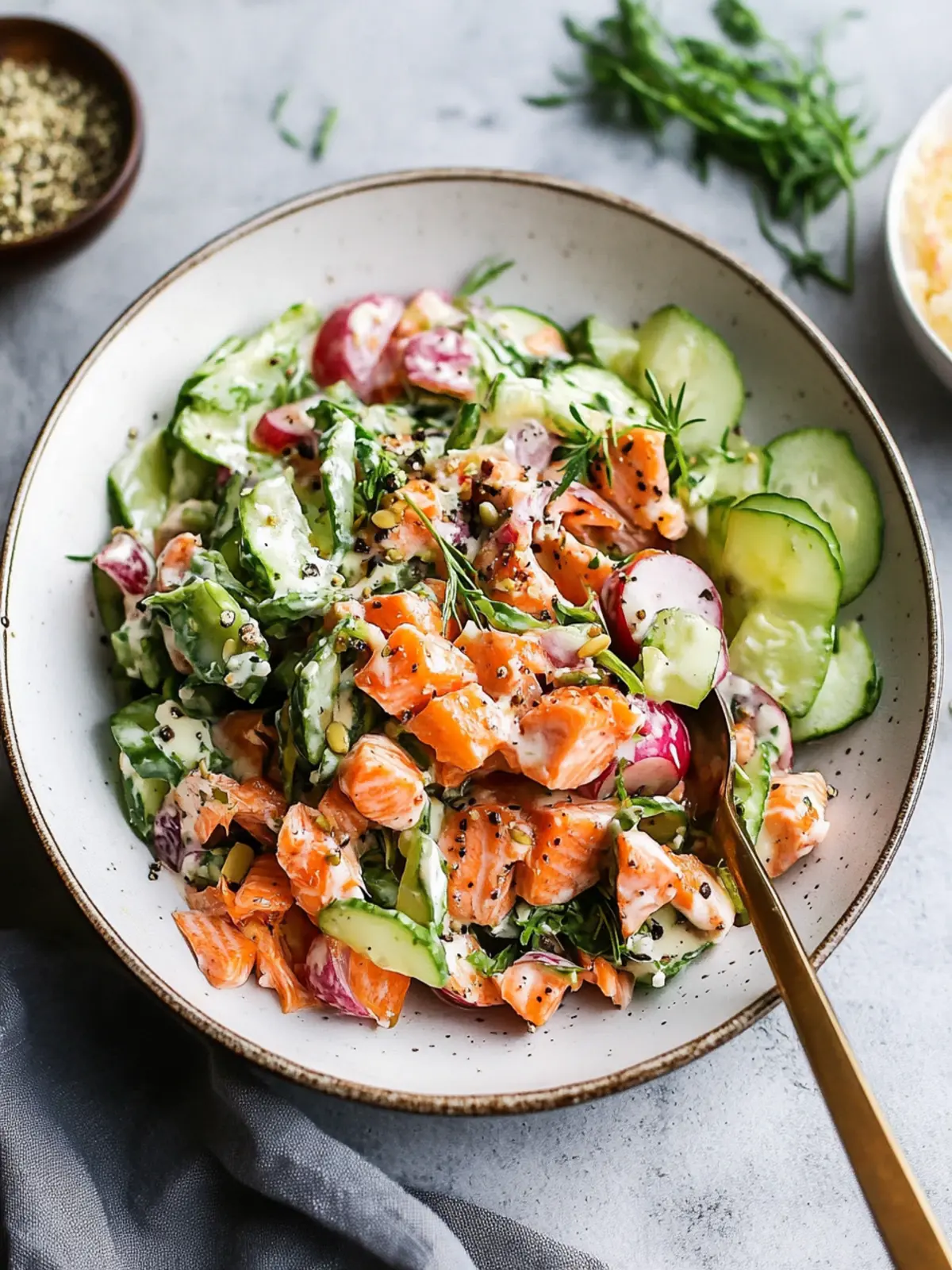Creamy Salmon Salad Recipe for a Light Summer Delight 3 Salmon Salad