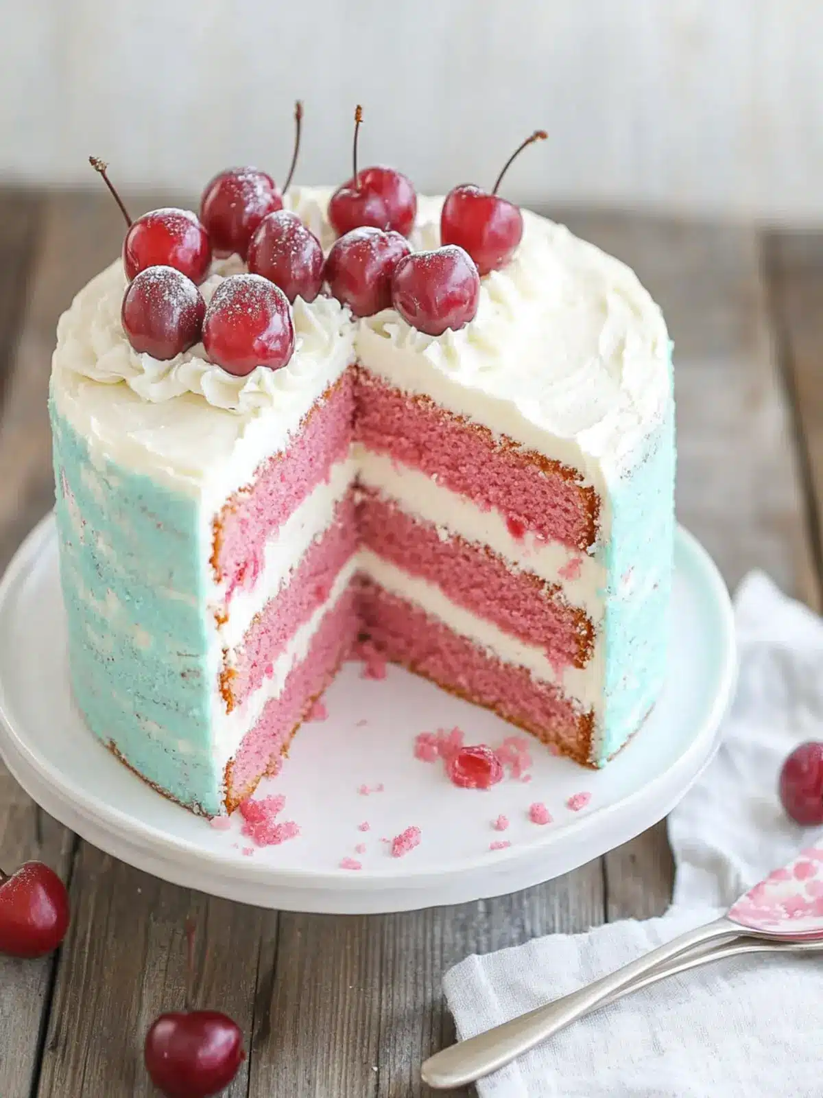 Cherry-Vanilla Layer Cake