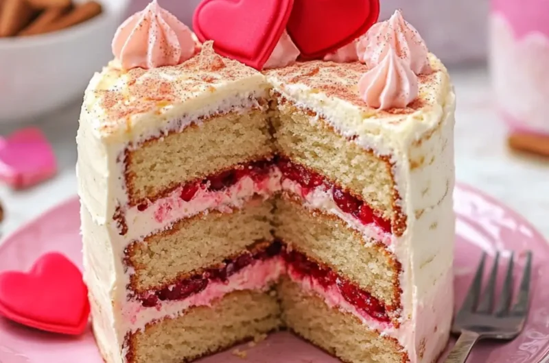 Valentine’s Day Cake With Cinnamon Flavour