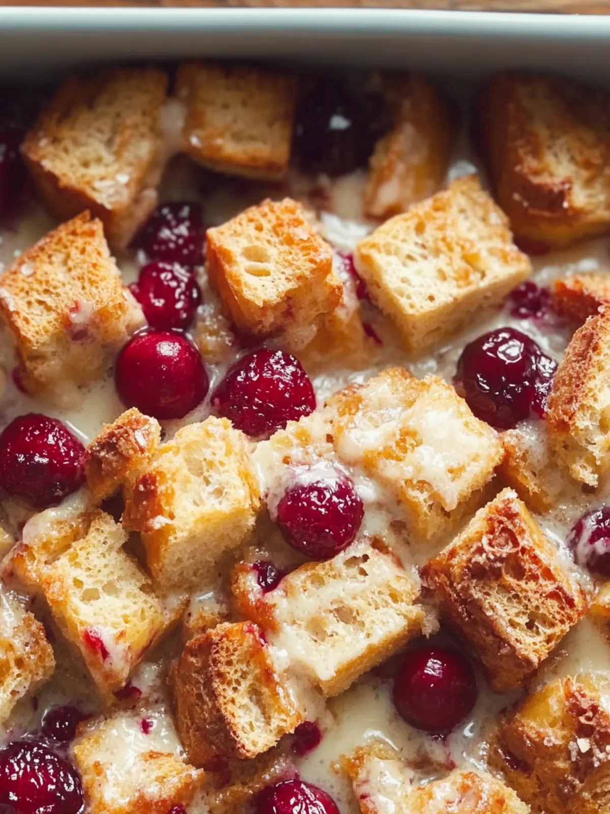 Savor the Season with Cranberry Bread Pudding Delight 2 Cranberry Bread Pudding